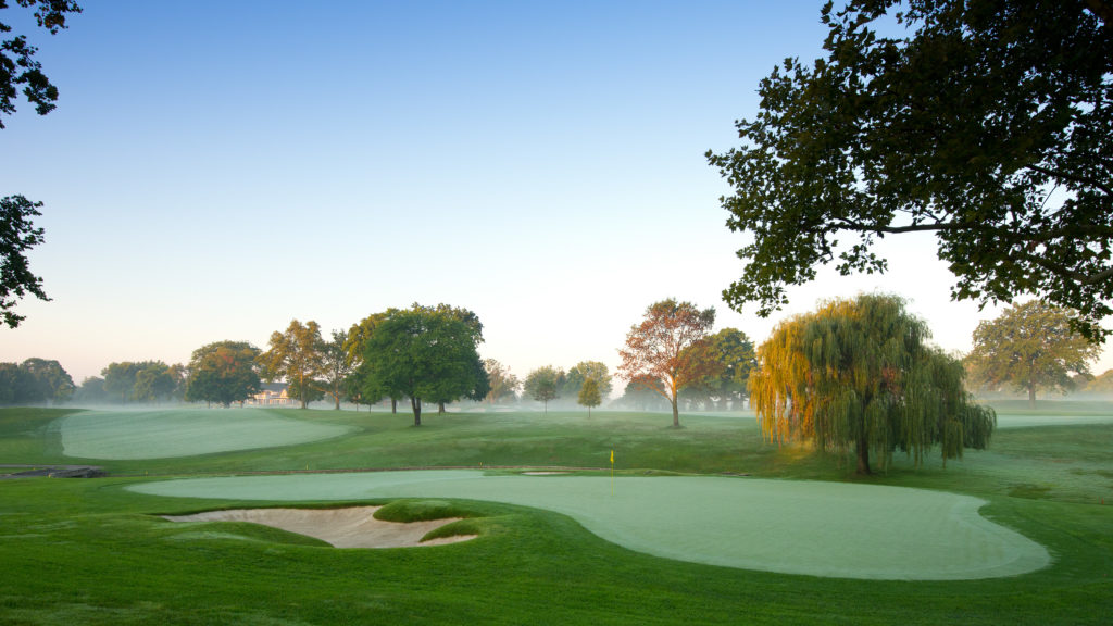 The Tenth Hole of Scioto Country Club in Columbus, Ohio on Thursday, Sept. 4, 2014.  (Copyright USGA/Fred Vuich)
