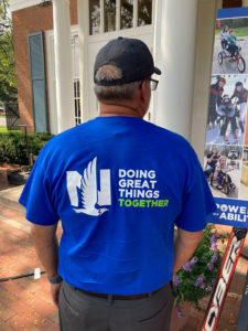 Nationwide employee volunteering at ASC Golf Classic event