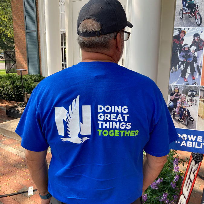 Nationwide employee volunteering at ASC Golf Classic event